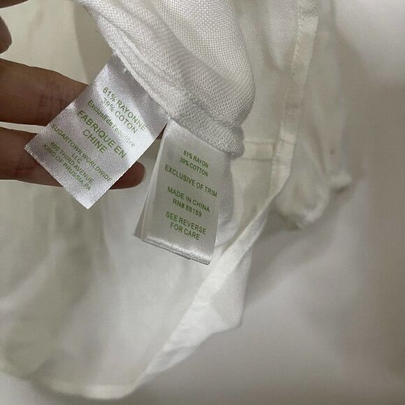 Lilly Pulitzer White Boho knit pullover blouse size XS - Picture 5 of 7